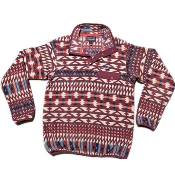 Patagonia Synchilla Snap-T Fleece Pullover XS Women’s Geometric Aztec... - Picture 5 of 13